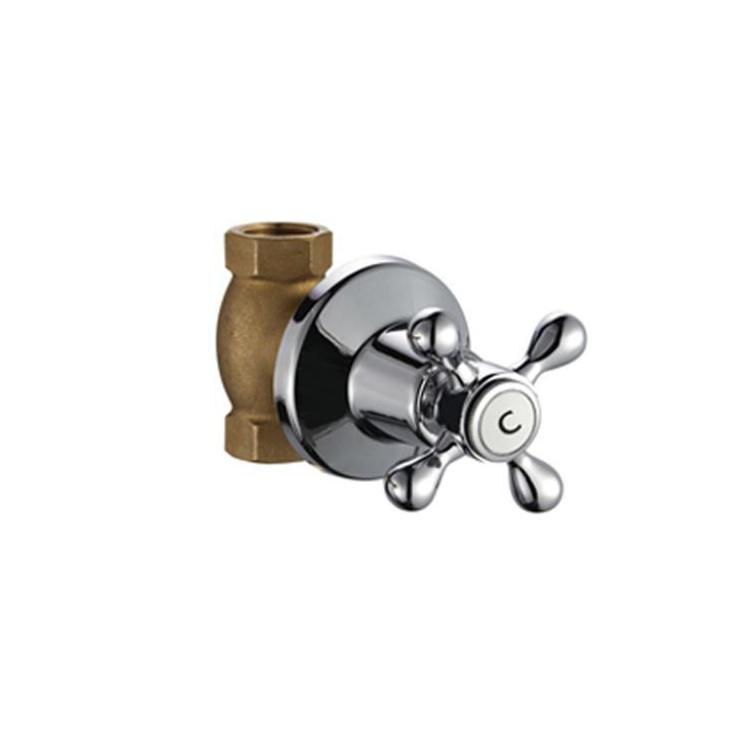 Chrome Wall-mounted Single Handle Valve for Lavatory