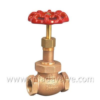 Fada® 1” Bronze Globe Valve With Union Bonnet And BSPT Connection