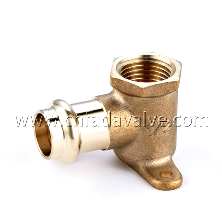 Fada® 1/2” Press Elbow To Female Thread Connector, With Drop Ear 90 Degree Elbow