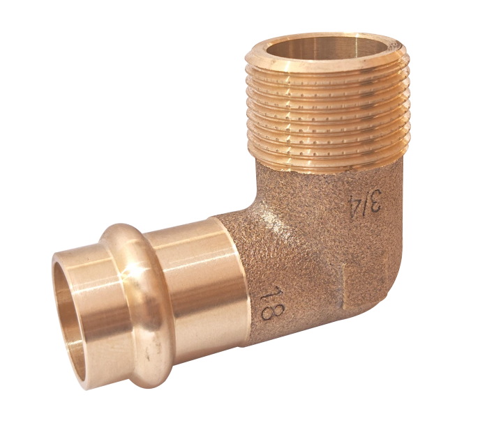 CC470K/CC499K Bronze Press  90°Elbow Press X MPT